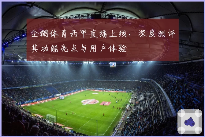 企鹅体育西甲直播上线，深度测评其功能亮点与用户体验